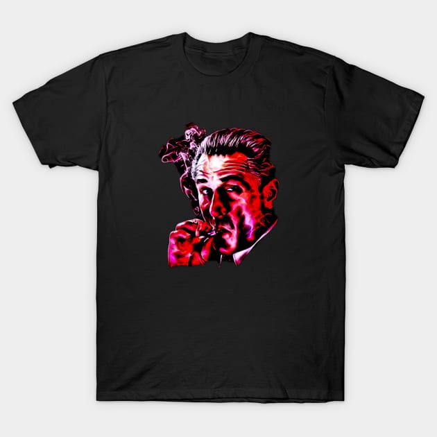 Robert De Niro smoking mafia gangster movie Goodfellas painting T-Shirt by xsdni999